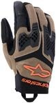 Alpinestars Manti Air Motorrad Handschuhe, khaki/schwarz/orange, L