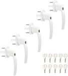 SOTECH 5 x Fenstergriff abschlie&szlig;bar (gleichschlie&szlig;end) mit 45&deg; Raster 28 x...