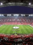 A.S. Cr&eacute;ation Fototapete Rot Wei&szlig; Blau - FC Bayern M&uuml;nchen Choreo Fu&szlig;ball-Stadion