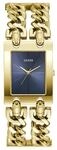 Guess Damen Armbanduhr MOD Heavy Metal, goldfarbenes Edelstahlarmband, Mineral Glas,