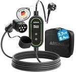 ABSINA Typ 2 Ladekabel Schuko mit Einstellbarer Ladeleistung - ICCB Ladekabel...