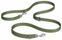 hundeleine - ziggi kaki trainingsleine - 200 cm x 25 mm - Nylon hundeleine - 3-Fach