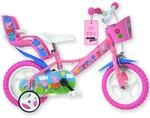 Dino Bikes &ndash; 12 Zoll Kinderfahrrad Peppa Wutz Pig &ndash; M&auml;dchen Fahrrad mit