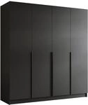 Mirjan24 Kleiderschrank mit Einlegeb&ouml;den und Kleiderstange Salkor I,...