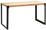 FineBuy Esstisch Rechteckig 120x60x76 cm Akazie Massivholz, Industrial