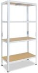 shelfplaza&reg; 155x45x40cm Home Schwerlastregal wei&szlig;/Metallregal mit 4