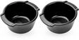 2er-Set Auflauff&ouml;rmchen aus Keramik 200 ml, satinschwarz