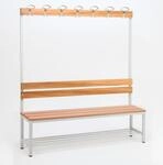Szagato Garderobenbank 1-seitig mit Schuhrost - HxBxT 170x150x30 cm -...