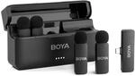 Boya BY-V4U Kabelloses Lavalier-Mikrofon f&uuml;r iPhone 15 Android Typ C Telefon