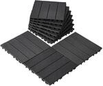 VEVOR Terrassenfliesen, 10er-Set, Balkonfliesen 30 x 30 cm, Klickfliesen,