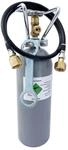 CO2-Flasche 0,5 kg Komplettset Schlauch 1-leitig Kohlens&auml;ureschl&uuml;ssel Adapter...