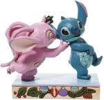 Disney Traditions Stitch & Angel With Mistletoe Figurine