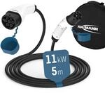 ANSMANN Ladekabel Typ 2 mit 11 kW f&uuml;r Hybrid- & Elektroauto / Typ2...
