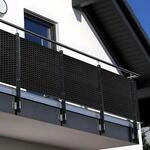 NYVI Polyrattan Balkon Sichtschutz Privafence 100x500 cm Schwarz -...