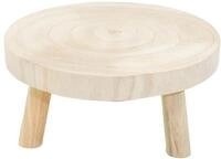 Spetebo Baumscheibe Pflanzenst&auml;nder natur rund - 25 cm / gro&szlig; - Holz...