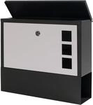 Arebos moderner Design Briefkasten | Wandbriefkasten | Postkasten | inkl.