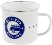 BRISA VW Collection - Volkswagen Gro&szlig;e Emaille Kaffee-Tee-Tasse-Becher-Haferl f&uuml;r