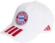 adidas Unisex Kinder Fc Bayern Munich Kids Hat, White/Better Scarlet, XS-S