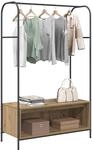 vidaXL Kleiderst&auml;nder Braun Eichen-Optik 100 x 44 x 160 cm | Genug Platz f&uuml;r...