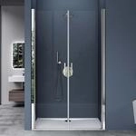 doporro Duscht&uuml;r Nischent&uuml;r dusche Duschabtrennung Duschkabine 130cm