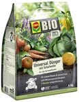 COMPO BIO Universal Langzeit-D&uuml;nger mit Schafwolle, 5 Monate Wirkung, 4 kg