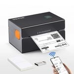 VEVOR Bluetooth Etikettendrucker HD(300DPI), DHL Etikettendrucker mit USB-Anschluss