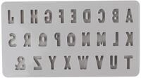 Rayher Silikon Gie&szlig;form Buchstaben, Mini ABC, 14,5 x 26 x 1 cm, 27 Formen, zum