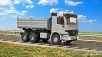 8004 H0 CarMotion Basis Startset, MB ACTROS Muldenkipper mit Rundumleuchten