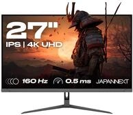 JapanNext Gaming Monitor 27" 4K (3840x2160) 160Hz 0,5ms | HDR | Neigungsverstellbar