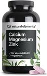 natural elements Calcium Magnesium Zink &ndash; 360 Tabletten &ndash; 520mg Calcium pro