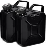 BW&reg; Benzinkanister Metall 2x 5 Liter mit Schraubverschluss - Kraftstoffkanister