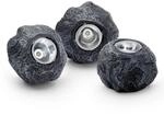 Pontec 87585 PondoStar LED Rocklight Set 3 - schwarzes, attraktives Felsleuchten-Set