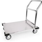 WAS 4428 000 Edelstahl Plattformwagen mit 4 Rollen, 91.5cm L&auml;nge, 51cm Breite,...