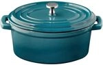 APS 88335 Mini-Topf mit Deckel 5 STARS - Gusseisen emailliert, 0,45 Liter, t&uuml;rkis,