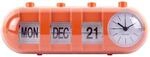 Karlsson Wecker Retro Tube - Leuchtendes Orange - 9x26x9.3cm - Rechteck -...