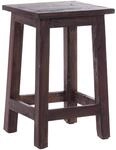DESIGN DELIGHTS RUSTIKALER Holz SITZHOCKER Madero | 48x30x30 cm (HxBxT),