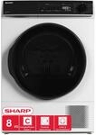 Sharp KD-PRO8S7GWC-DE W&auml;schetrockner, 8kg, C, WiFi, 15 Trockenprogramme inkl.