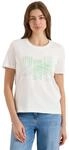 Cecil T-Shirt mit Artwork Vanilla White L