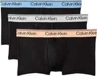 Calvin Klein Herren 3er Pack Boxershorts Trunks Low Rise mit Logobund, Schwarz (Black