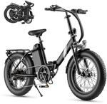 Touroll S3 E-Bike Klapprad, 20*3.0 Zoll Fat Tire Elektrofahrrad, 250W Motor, 36V 13Ah