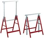 Relaxdays Klappbock, 2er Set, 7-Fach h&ouml;henverstellbar, bis 200 kg, klappbare