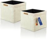 Lycce Kallax Boxen Cord 2er Set| Kallax Einsatz 33 x 33 x H31 cm |...