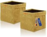 Lycce Kallax Boxen Cord 2er Set| Kallax Einsatz 33 x 33 x H31 cm |...