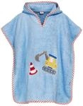 Playshoes Bademantel Handtuch Unisex Kinder,Bagger,L (ab ca. 4 Jahre)