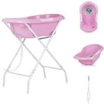 Chipolino Babybadewanne, St&auml;nder Noemi klappbar, Ablauf, Ablagef&auml;cher, ab...