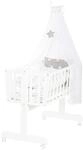 roba Babywiege Little Stars 40 x 90 cm aus Holz - Stubenwagen & Wiege - Bett-Set