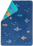 David Fussenegger Babydecke Mila 'Fische' 75 x 100 cm Marine - Blau