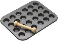 KitchenCraft KCMCHB43 Antihaft-T&ouml;rtchen/Canap&eacute;-Backblech mit Mulden und