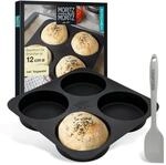 Moritz & Moritz Burger Buns Backform Silikon Rund 12cm &Oslash; - F&uuml;r Brot, Burger Buns
