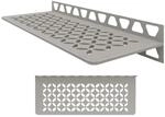 Schluter Systems Wandregal-W &ndash; Blumen-Design &ndash; Steingrau &ndash; (SWS1D5TSSG)